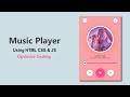 ASMR Programming - How To Make  Music Player Using HTML CSS And JavaScript @GreatStackDev