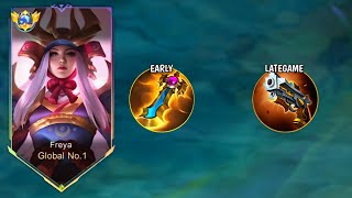 FREYA LATEGAME BUILD IS DANGEROUS 😈 ( MUST TRY) FREYA BEST BUILD 2025 - MLBB