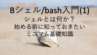 【Bシェル/bash入門】(1) UNIX上級者への道、シェルとは何か？ ~始める前に知っておきたいミニマム基礎知識~