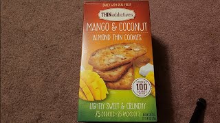 Costco Sale Item Review THINaddictives Mango \u0026 Coconut Almond Thin Cookies Taste Test