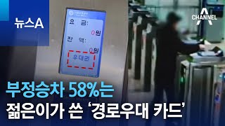 부정승차 58%는 젊은이가 쓴 ‘경로우대 카드’ | 뉴스A