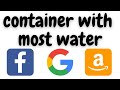 container with most water | leetcode 11 | amazon interview question | python solution