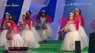 Papa ki Pari dance performance by little girls,M.S. Sen. Sec. Public school
