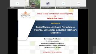 Recording of ISVM and Zydus Animal Health webinar on 01-08-2020.