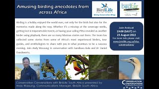 Conservation Conversations: African Bird Fair 2022 – Andy Wassung (23 Aug 2022)