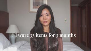 I wore 33 items for 3 months. The results were shocking!