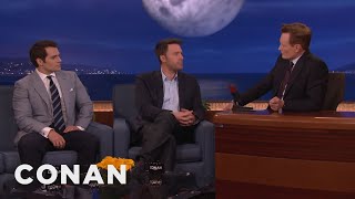 Ben Affleck & Henry Cavill's Reactions To Being Cast As Batman & Superman | CONAN on TBS