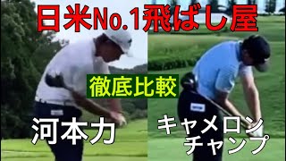 河本力vsキャメロンチャンプ【日米No.1飛ばし屋】徹底比較