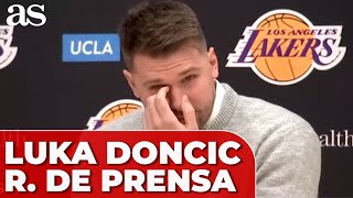 LUKA DONCIC PRIMERA RUEDA DE PRENSA COMPLETA CON LOS ANGELES LAKERS