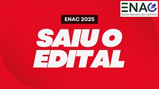 Análise Edital ENAC 2025 (Exame Nacional dos Cartórios)