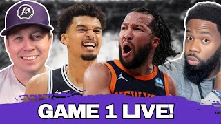 Knicks vs Spurs Game 1 LIVE Play By Play & Reaction!