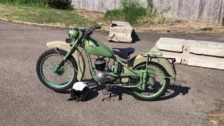 BSA Bantam D1 first road run 26th May 2020