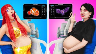 Pregnant Mermaid VS Pregnant Vampire! Funny Parenting Situations by 123 GO!