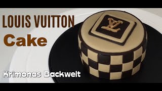 LOUIS VUITTON Fondant Torte Cake / Show Fashion Fondant Box Cake 💕