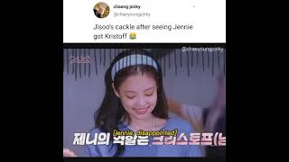 Jisoo's cackle after seeing Jennie got Kristoff 😂 #shorts