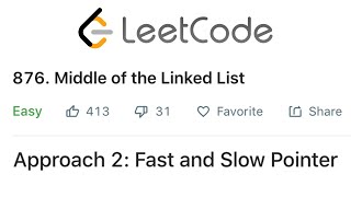 LeetCode Middle of the Linked List Solution Explained - Java