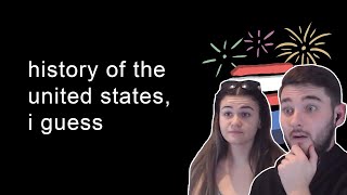 British Couple Reacts to history of the united states, i guess