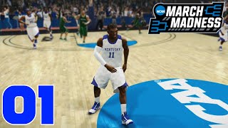 JOHN WALL GOES OFF! - March Madness in NCAA Basketball 10 - Part 1