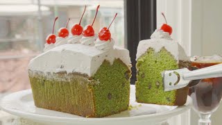 Matcha Pound cake Recip / How to make Matcha cake / Green tea cake recipe / Matcha red bean cake