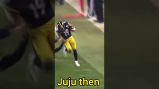 Juju smith Schuster then VS NOW￼