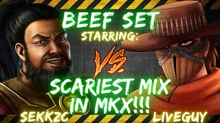 BEEF SET ft. Sekkzc vs LiveGuy | SCARIEST MIX IN MKX!!! 🎤👀🔥