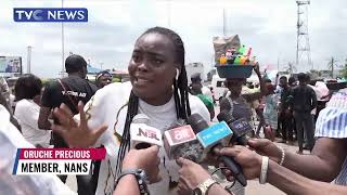 WATCH: University Students Block Roads for Second Day Protestesting ASUU Strike in Benin