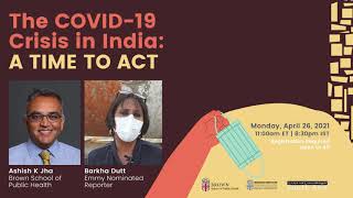 The COVID-19 Crisis in India: A Time to Act