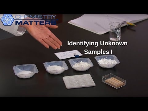 How do you identify the identity of a substance?