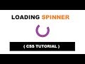 Amazing Loading Spinner Using Only HTML & CSS - Pure HTML CSS Tutorial - CodeWithTanmay