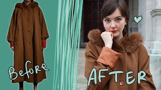 UPDATING A VINTAGE COAT | THRIFT FLIP