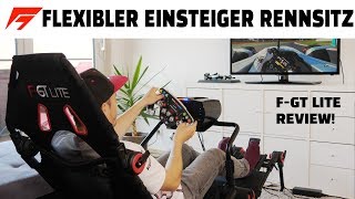 Flexibler Gaming Rennsitz für Anfänger | F-GT Lite Seat Review Deutsch/German