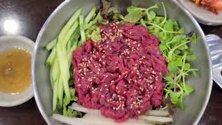 광장시장. 부촌육회. 육회비빔밥. 미쉐린 가이드, 빕 구르망. raw beef bibimbap. michelin guide, bib gourmand. Korean food