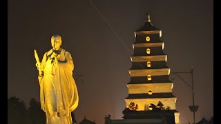 梦幻长安大雁塔音乐喷泉光与水的绝美交响The Enchanting Light and Music Fountain Show of Chang’an