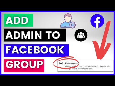 How to add admins to a Facebook group