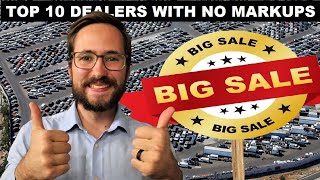 Top 10 Car Dealers That Never Charge Over MSRP