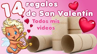Manualidades de San Valentin fáciles ❤️ rollos de papel higiénico tubos reciclaje regalos 14 febrero