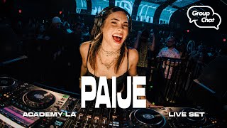 Paije LIVE at Group Chat Club LA [BOUNCE / HARD GROOVE /  HARD TECHNO]