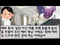 반전 실화사연 상류층집 딸 예비동서 인사온다며 천한 난 주방찬모 행세나 하란 시모 내가 응접실 중앙에 각대봉투 하나 던져놓자 온집안이 초토화됐습니다 신청사연 사연낭독 라디오