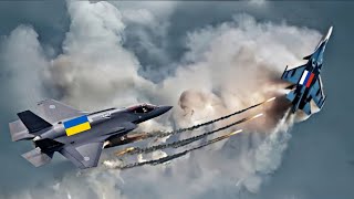 1 Minute Ago! Russia's Most Advanced Fighter Jet Ambushed and Destroyed by Ukrainian F-35s!