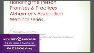 Honoring the Person, Promises and Practices