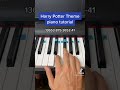 Harry Potter (Hedwig's Theme) easy piano tutorial!