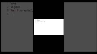 Write a python program to print a pattern reverse right angled triangle