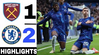 🔵 Chelsea Vs West Ham 2-1 cole palmer Goal || Premier League 2024/25 Highlights \u0026 Goals