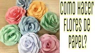 Como HACER FLORES  De Papel  para Decoración | Paper flowers | Super Fácil