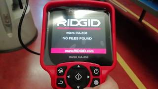 FIRST TEST RIDGID Micro CA-350