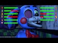 FNAF vs SECURITY BREACH Fighting Animations with Healthbars Compilation