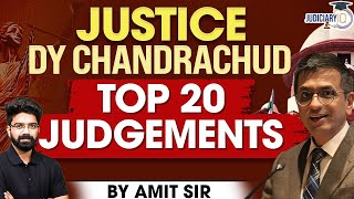 Top 20 Judgements of Ex- CJI Justice DY chandrachud | Landmark Verdicts by CJI of India