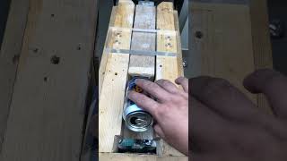 Recycling ideascancrushing#cancrushin#satisfying#DIY#Can crushing#Wooden machine#Can recycling