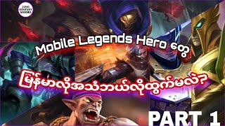 Mobile Legends Heroes in Myanmar Voice (Part 1) | MLBB