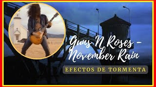 Guns N Roses - November Rain y efectos de lluvia y truenos. Embalse  Rio Tercero. Cordoba Argentina.